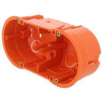 A.0042WP; Enclosure: back box; X: 60mm; Y: 136mm; Z: 46mm; plaster embedded; PAWBOL