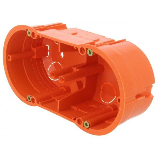 A.0042WP; Enclosure: back box; X: 60mm; Y: 136mm; Z: 46mm; plaster embedded; PAWBOL