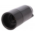 D.3001; Lampholder: for lamp; E14; Body: black; Ø: 28mm; Mat: bakelite; PAWBOL