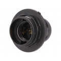 D.3006; Lampholder: for lamp; E27; with flange; Body: black; Ø: 41mm; L: 61mm; PAWBOL