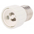 D.3107; Lampholder: adapter; Body: white; Ø: 34mm; L: 54mm; for lamp; PAWBOL