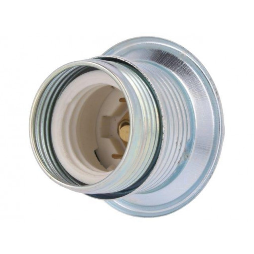 D.ON20; Lampholder: for lamp; E27; with flange; Ø: 38mm; Mat: steel; L: 64mm; PAWBOL