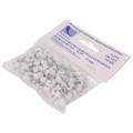 H.7002A -100; Holder; white; Application: on round cable; 100pcs; with a nail; PAWBOL H.7002A -100; Holder; white; Application: on round cable; 100pcs; with a nail; PAWBOL