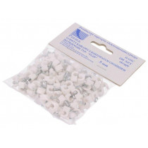 H.7003A -100; Holder; white; Application: on round cable; 100pcs; with a nail; PAWBOL