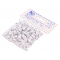 H.7005A -100; Holder; white; Application: on round cable; 100pcs; with a nail; PAWBOL