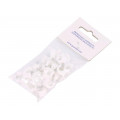 H.7005A -25; Holder; white; Application: on round cable; 25pcs; with a nail; PAWBOL H.7005A -25; Holder; white; Application: on round cable; 25pcs; with a nail; PAWBOL