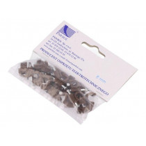 H.7007B -25; Holder; brown; Application: on round cable; 25pcs; with a nail; PAWBOL