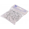 H.7008A -100; Holder; white; Application: on round cable; 100pcs; with a nail; PAWBOL H.7008A -100; Holder; white; Application: on round cable; 100pcs; with a nail; PAWBOL