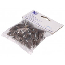 H.7008B -50; Holder; brown; Application: on round cable; 50pcs; with a nail; PAWBOL