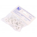 H.7009A -25; Holder; white; Application: on round cable; 25pcs; with a nail; PAWBOL H.7009A -25; Holder; white; Application: on round cable; 25pcs; with a nail; PAWBOL