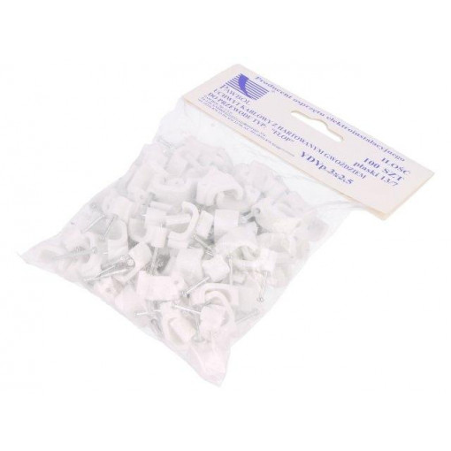 H.7018A -100; Holder; white; Application: YDYp 3x2,5,for flat cable; 100pcs.; PAWBOL