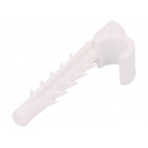 H.7200; Holder; white; Ømount.hole: 8mm; L: 36mm; PAWBOL