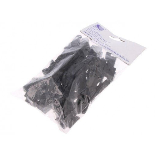 H.7202AC; Cable strap clip; black; L: 65mm; 25pcs; Man.series: UP-22; Ø: 22mm; PAWBOL