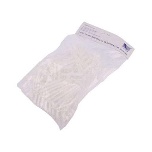 H.7206; Holder; white; Ømount.hole: 6mm; L: 75mm; 50pcs; Man.series: UM 6; PAWBOL