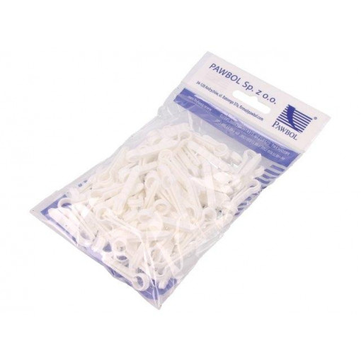 H.7310; Holder; white; Application: on round cable; 100pcs; 8mm; PAWBOL
