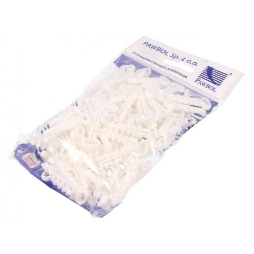 H.7311; Holder; white; Application: YDYp 2x2,5,for flat cable; 100pcs.; PAWBOL