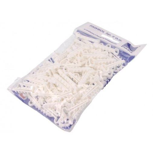 H.7313; Holder; white; Application: YDYp 3x2,5,for flat cable; 100pcs.; PAWBOL