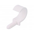 H.7324; Holder; ØBundle : 28mm; white; Ømount.hole: 8mm; Sockets: 1; PAWBOL H.7324; Holder; ØBundle : 28mm; white; Ømount.hole: 8mm; Sockets: 1; PAWBOL