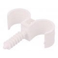 H.7325; Holder; ØBundle : 22mm; white; Ømount.hole: 8mm; Sockets: 2; PAWBOL H.7325; Holder; ØBundle : 22mm; white; Ømount.hole: 8mm; Sockets: 2; PAWBOL