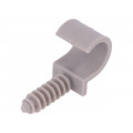 H.7326; Holder; ØBundle : 18mm; grey; Ømount.hole: 8mm; Man.series: RING 18; PAWBOL H.7326; Holder; ØBundle : 18mm; grey; Ømount.hole: 8mm; Man.series: RING 18; PAWBOL