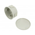 S-BOX 026; Enclosure: junction box; Ø: 84mm; Z: 40mm; ABS,polystyrene; IP44; PAWBOL S-BOX 026; Enclosure: junction box; Ø: 84mm; Z: 40mm; ABS,polystyrene; IP44; PAWBOL