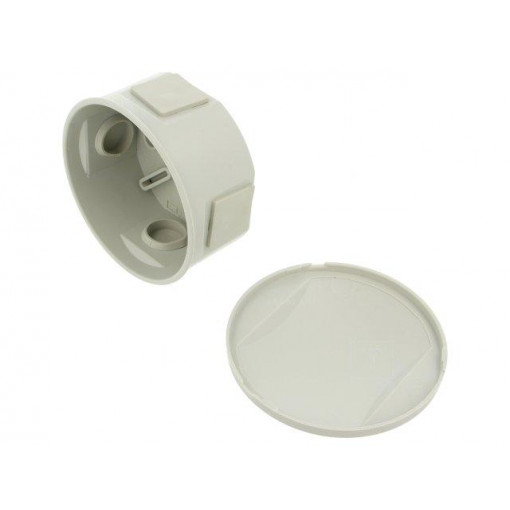 S-BOX 026; Enclosure: junction box; Ø: 84mm; Z: 40mm; ABS,polystyrene; IP44; PAWBOL