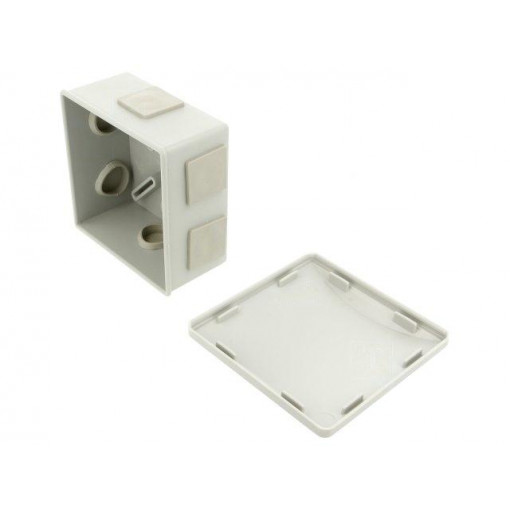 S-BOX 036; Enclosure: junction box; X: 80mm; Y: 80mm; Z: 40mm; ABS,polystyrene; PAWBOL