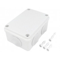 S-BOX 206; Enclosure: junction box; X: 80mm; Y: 120mm; Z: 50mm; ABS,polystyrene; PAWBOL