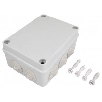 S-BOX 306; Enclosure: junction box; X: 110mm; Y: 150mm; Z: 70mm; IP65; grey; PAWBOL