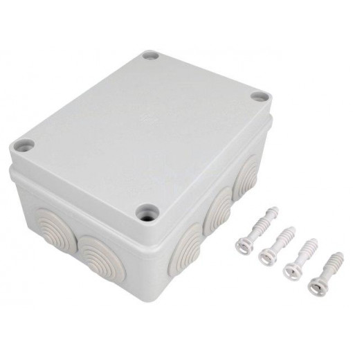 S-BOX 306; Enclosure: junction box; X: 110mm; Y: 150mm; Z: 70mm; IP65; grey; PAWBOL