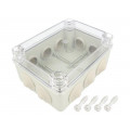 S-BOX 306-P; Enclosure: junction box; X: 110mm; Y: 150mm; Z: 70mm; IP65; grey; PAWBOL S-BOX 306-P; Enclosure: junction box; X: 110mm; Y: 150mm; Z: 70mm; IP65; grey; PAWBOL