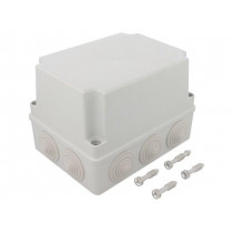 S-BOX 406H; Enclosure: junction box; X: 110mm; Y: 190mm; Z: 140mm; IP65; grey; PAWBOL