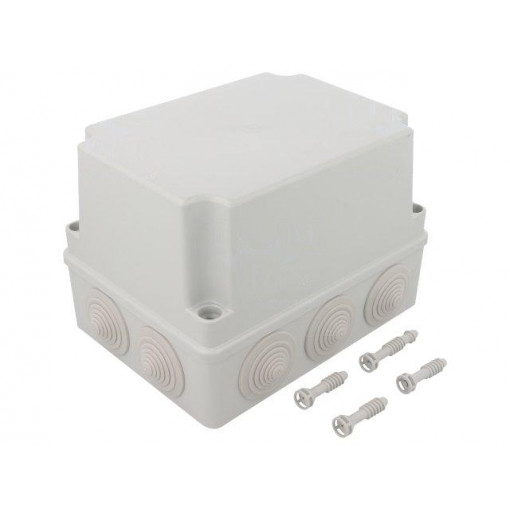S-BOX 406H; Enclosure: junction box; X: 110mm; Y: 190mm; Z: 140mm; IP65; grey; PAWBOL