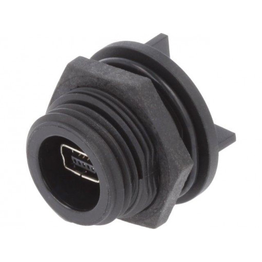 PX0447; Socket; USB B mini; Mini USB Buccaneer; PIN: 5; IP68; max.6.2mm; BULGIN