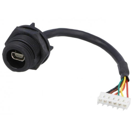 PX0456; Socket; USB AB mini; USB AB mini socket,6pin plug; PIN: 6; IP68; BULGIN