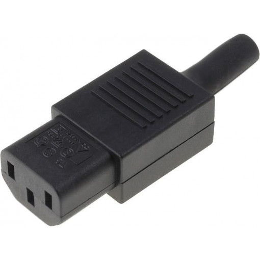 PX0587; Connector: AC supply; plug; female; 10A; 250VAC; IEC 60320; C13 (F); BULGIN