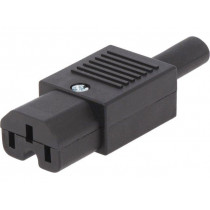 PX0597; Connector: AC supply; plug; female; 10A; 250VAC; IEC 60320; C13 (F); BULGIN