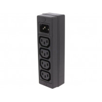 PXD200; Connector: AC supply; splitter; 10A; 250VAC; IEC 60320; BULGIN