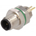PXMBNI05FPM03APC; Connector: M5; socket; male; THT; PIN: 3; IP67; 60V; 1A; BULGIN PXMBNI05FPM03APC; Connector: M5; socket; male; THT; PIN: 3; IP67; 60V; 1A; BULGIN