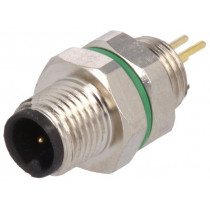 PXMBNI05FPM03APC; Connector: M5; socket; male; THT; PIN: 3; IP67; 60V; 1A; BULGIN