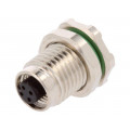 PXMBNI05RPF04APC; Connector: M5; socket; female; THT; PIN: 4; IP67; 60V; 1A; BULGIN PXMBNI05RPF04APC; Connector: M5; socket; female; THT; PIN: 4; IP67; 60V; 1A; BULGIN