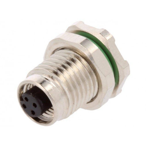 PXMBNI05RPF04APC; Connector: M5; socket; female; THT; PIN: 4; IP67; 60V; 1A; BULGIN