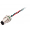 PXMBNI05RPM03AFL001; Connector: M5; socket; male; cables; PIN: 3; IP67; 60V; 100mm; 1A; BULGIN PXMBNI05RPM03AFL001; Connector: M5; socket; male; cables; PIN: 3; IP67; 60V; 100mm; 1A; BULGIN