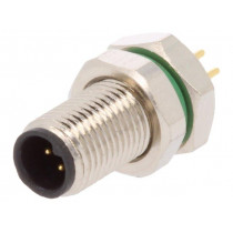 PXMBNI05RPM04APC; Connector: M5; socket; male; THT; PIN: 4; IP67; 60V; 1A; BULGIN