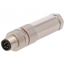 PXMBNI08FIM05BSC; Connector: M8; male; PIN: 5; for cable; plug; 1.5A; IP67; 30V; BULGIN