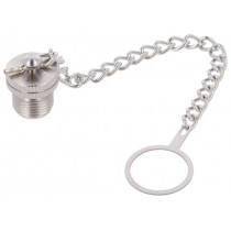 PXMBNI12CAM; Protection cover; for female M12 connectors; IP67; metal; BULGIN