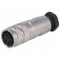 PXMBNI16FBF05ASC; Connector: M16; plug; female; soldering; for cable; PIN: 5; 6A; 250V; BULGIN
