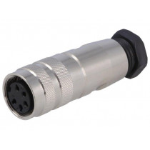 PXMBNI16FBF05ASC; Connector: M16; plug; female; soldering; for cable; PIN: 5; 6A; 250V; BULGIN