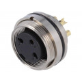 PXMBNI16RPF03ASCM16; Connector: M16; socket; female; soldering; PIN: 3; 7A; 250V; straight; BULGIN
