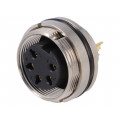 PXMBNI16RPF05ASCM16; Connector: M16; socket; female; soldering; PIN: 5; 6A; 250V; straight; BULGIN